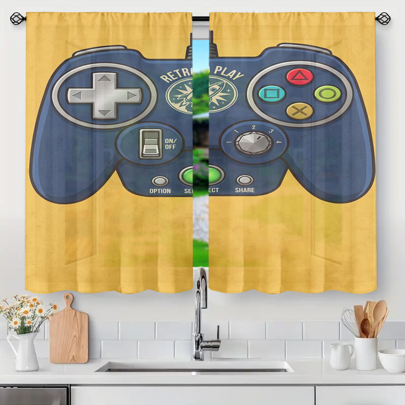 Home Decor Youtube Videos - Gaming Controller Gordijnpaneel Retro Video Game