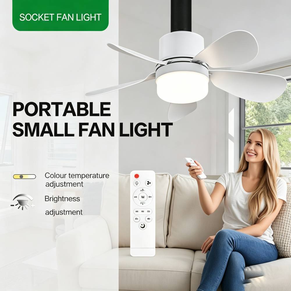 Home Decor Lamp - Plafondventilator met afstandsbediening, kleine plafondventilator met