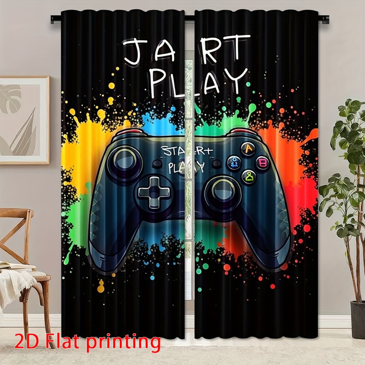 Home Decor Youtube Videos - Gaming Gordijn Gamer Videogame Gordijnen Zwart