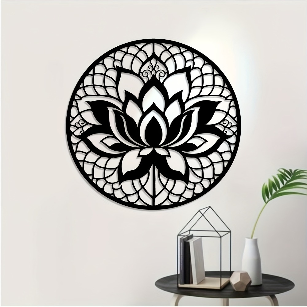 Home Decor Wall Panels - Lumiho Metalen Wanddecoratie Lotus Bloem 2D