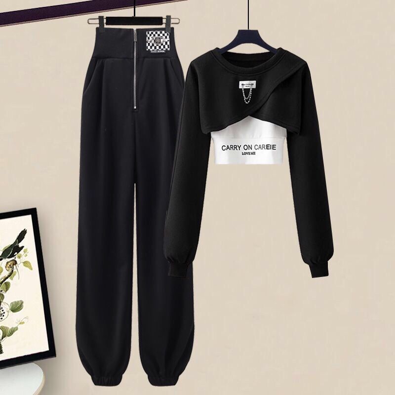 Home Decor Zara - Koreaanse elegante sportkleding pak dames lente
