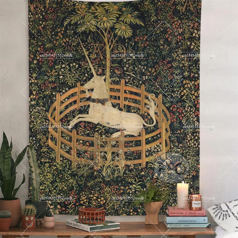 Home Decor Medieval - De Eenhoorn In Gevangenschap Wandtapijt Cover