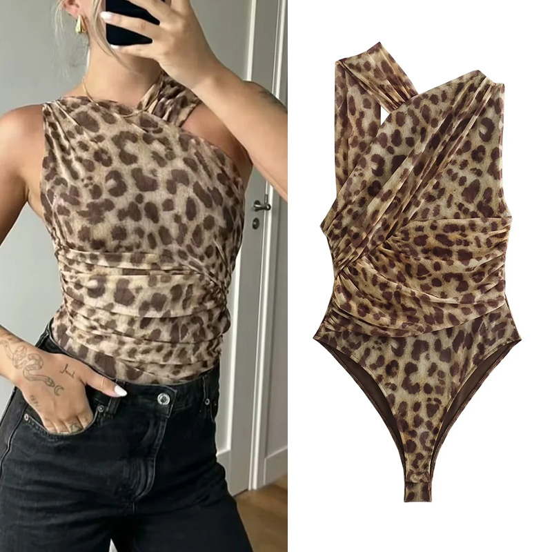 Home Decor Zara - MUJER 2025 vrouw lichaam luipaardprint mesh