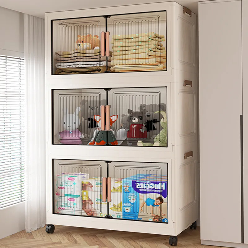 Home Decor Organizer - Opvouwbare stofdichte opbergkast, kledingkast, opbergkast voor