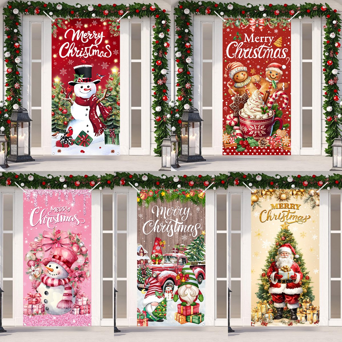 Home Decor Xmas Gifts - Kerst Deur Banner Vrolijk Kerstfeest Decor