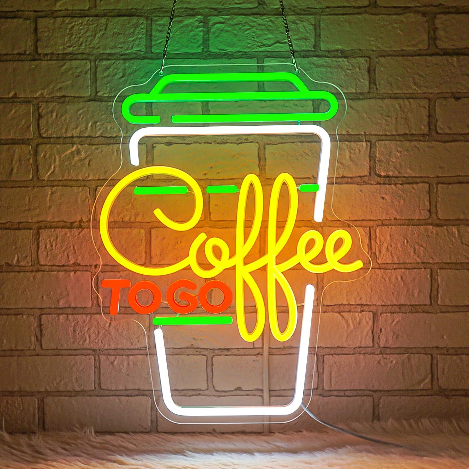 Home Decor Kitchen - Koffie Neon Sign USB dimbare LED-verlichting