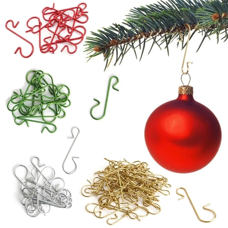 Home Decor Xmas Tree - 50 stuks kerstornament haken kerstboom decor