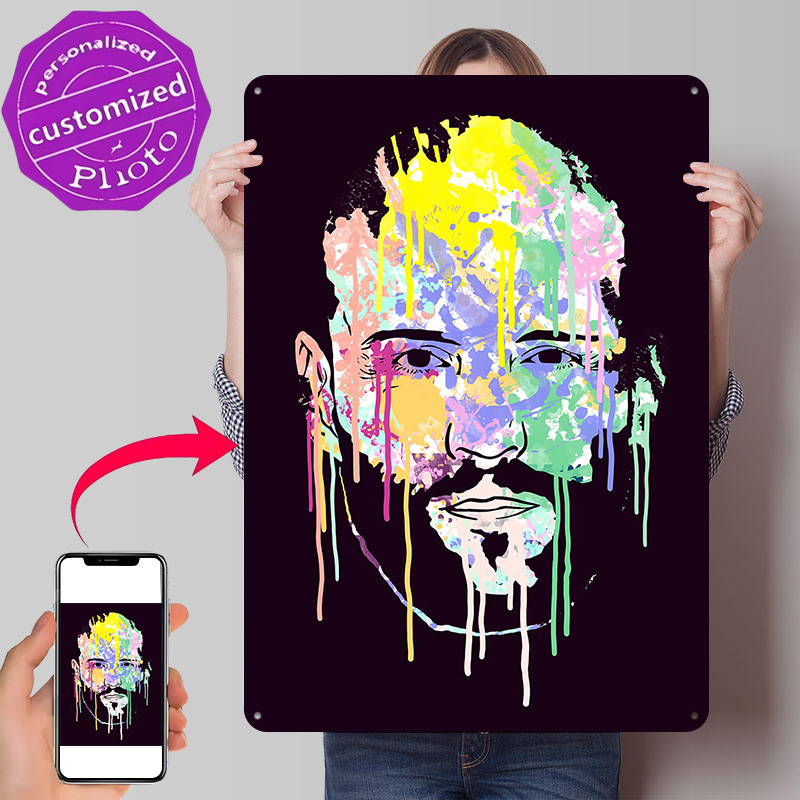 Home Decor Vector - ACTOR LEGEND VECTOR Gepersonaliseerde 3D-getextureerde metalen