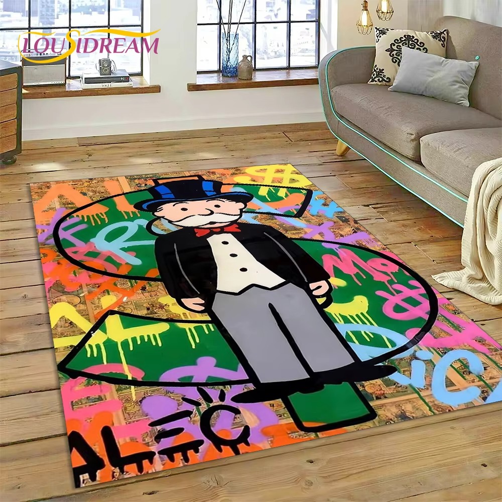 Home Decor Online Game - Game Dollar Monopoly Cartoon Geldkleed Tapijt