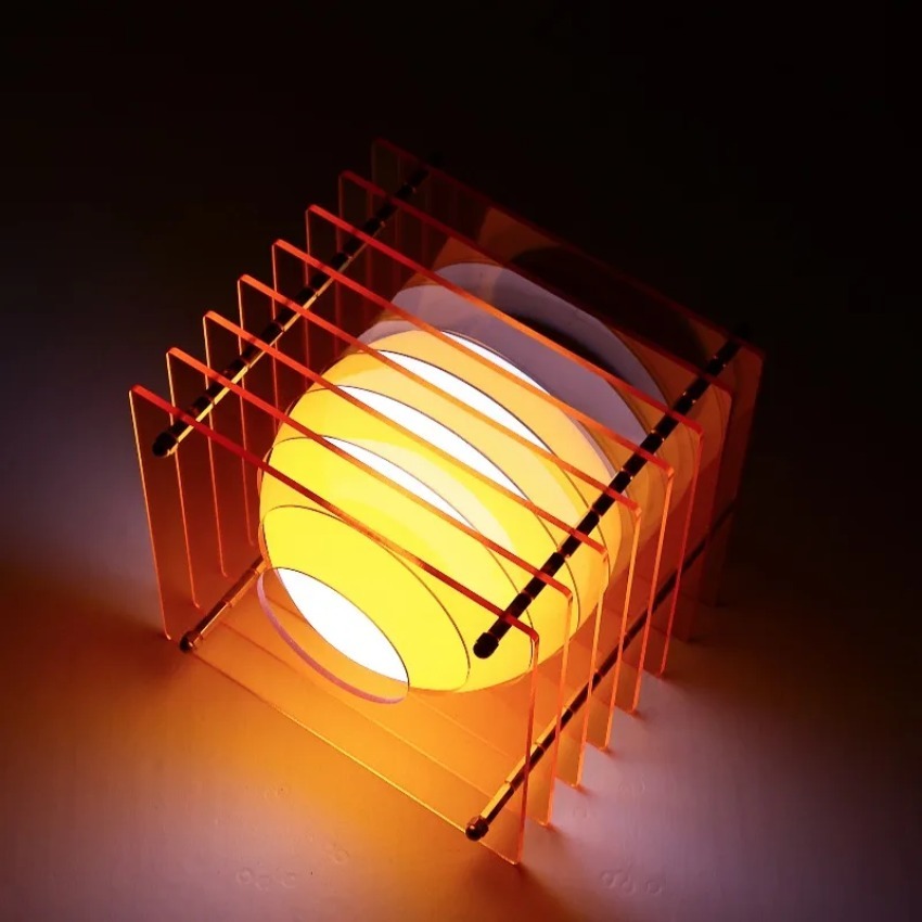 Home Decor Lamp - DIY Maanlamp Acryl Duizendlaagse Lamp Bureaudecoratie