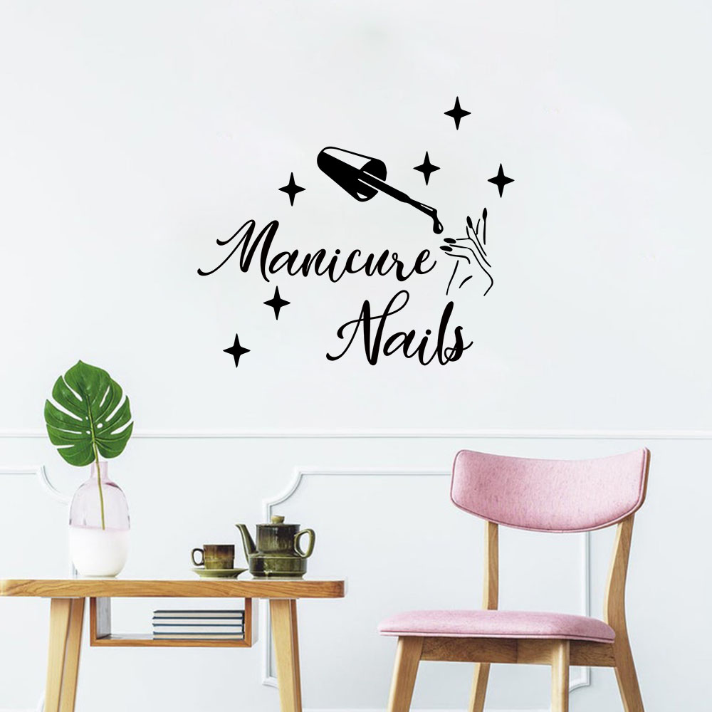 Home Decor Sticker - 1PC Creatieve manicure gepersonaliseerde tekst decoratieve