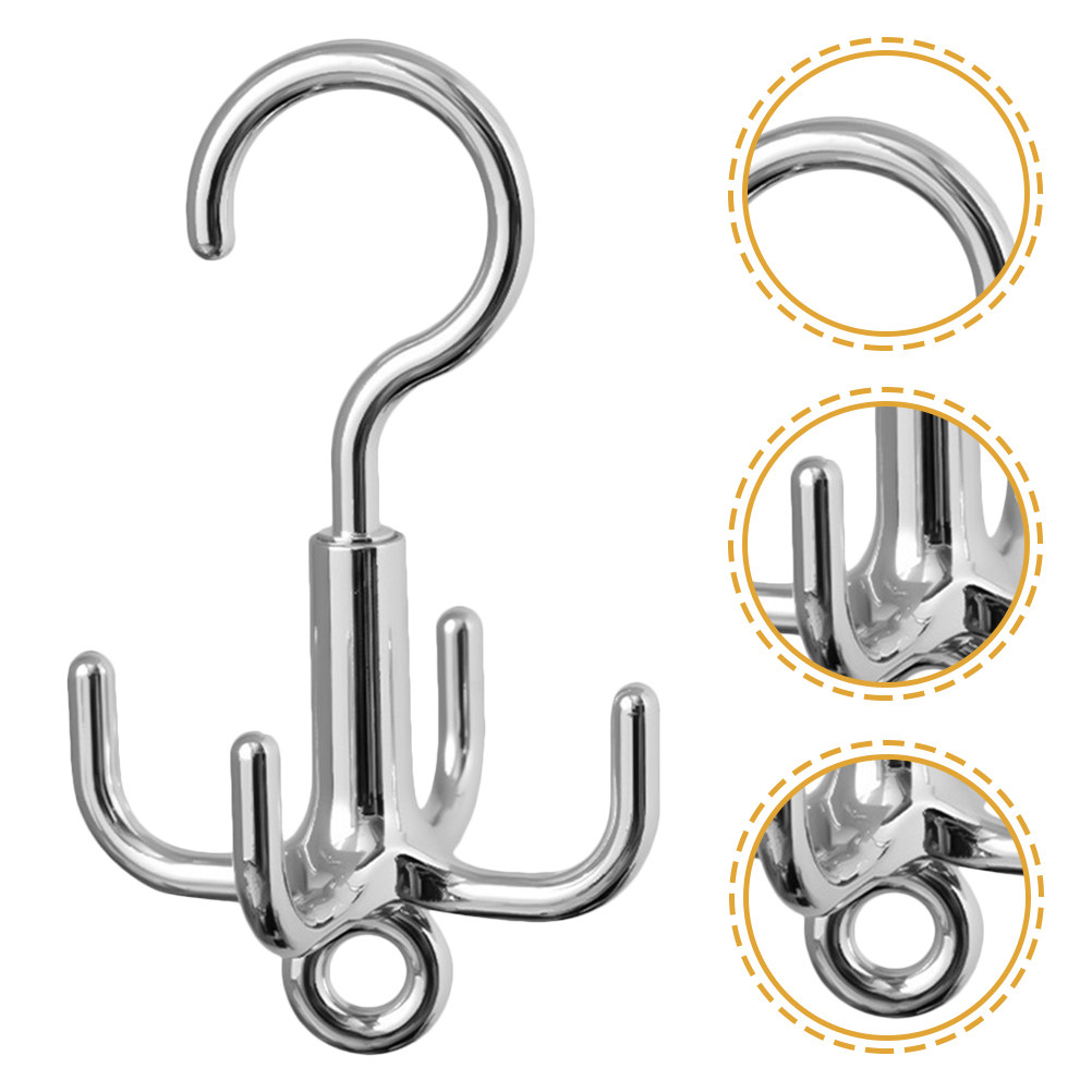 Home Decor Organizer - Draaibare kledinghaak met 4 klauwen, hangende