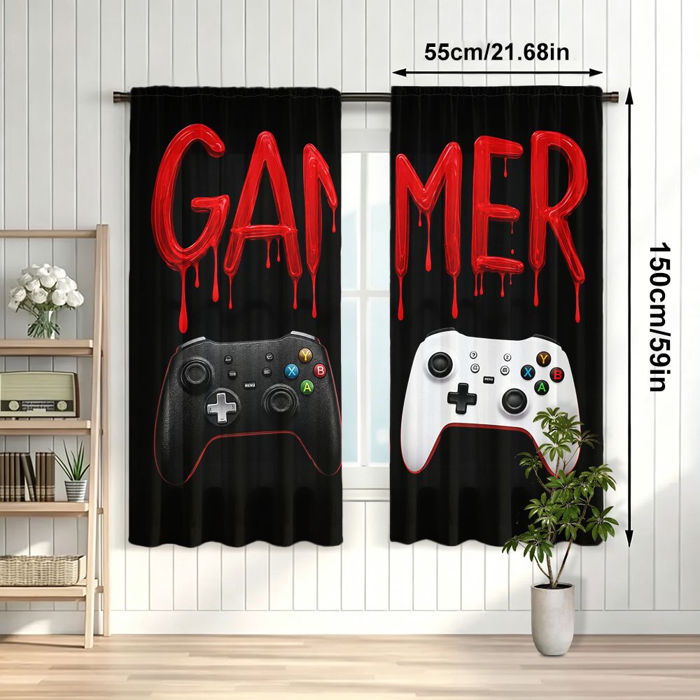 Gamer Gordijnen Zwart Video Ga - Home Decor Youtube Videos recensie en prijs