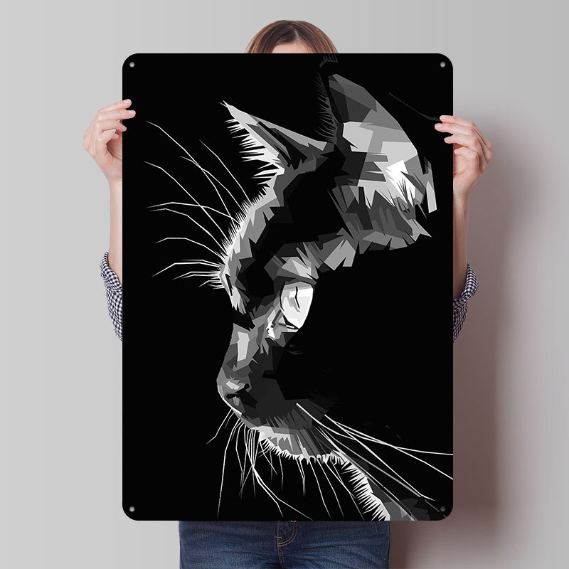 Zwarte Kat Vector Art Geprinte - Home Decor Vector recensie en prijs