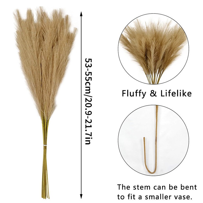 5 stuks/set kunstbloemen pampa - Pampas Grass Decor recensie en prijs