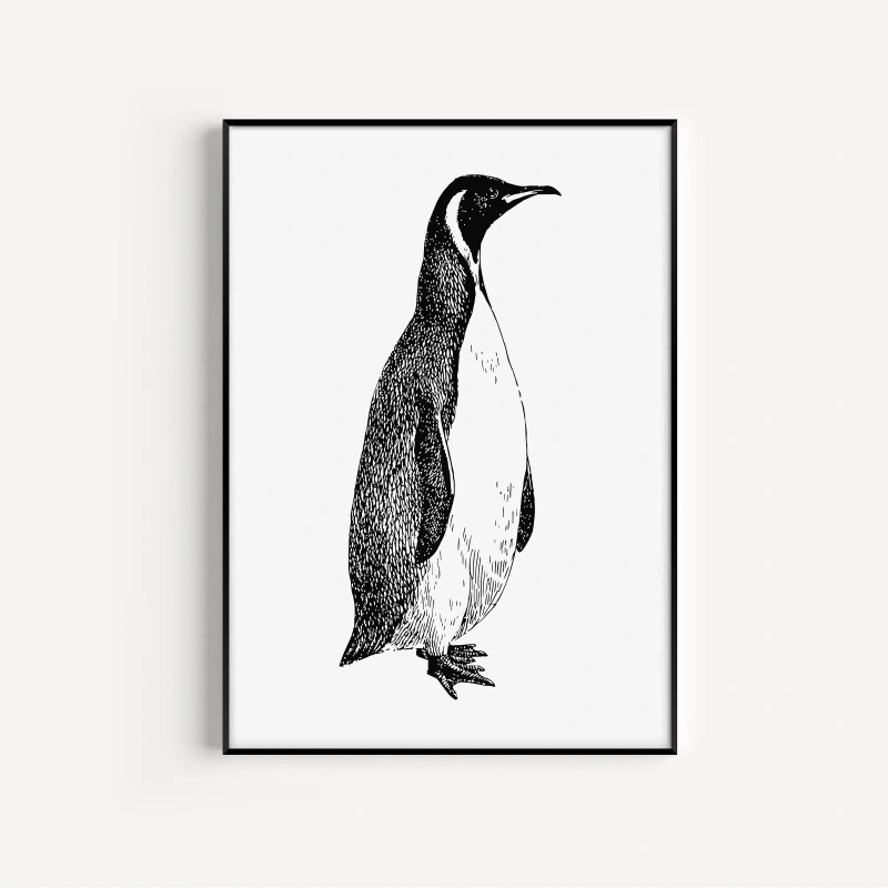 Pinguïn Pop Art Print Minimale - Home Decor Design Ideas recensie en prijs
