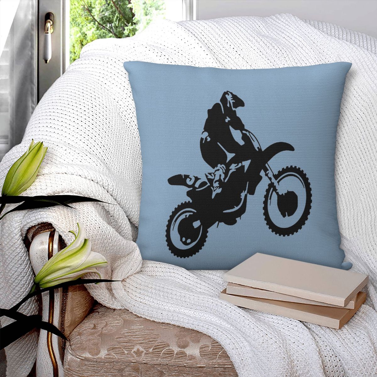 Moto X Crossmotor Monotone Vec - Home Decor Vector recensie en prijs