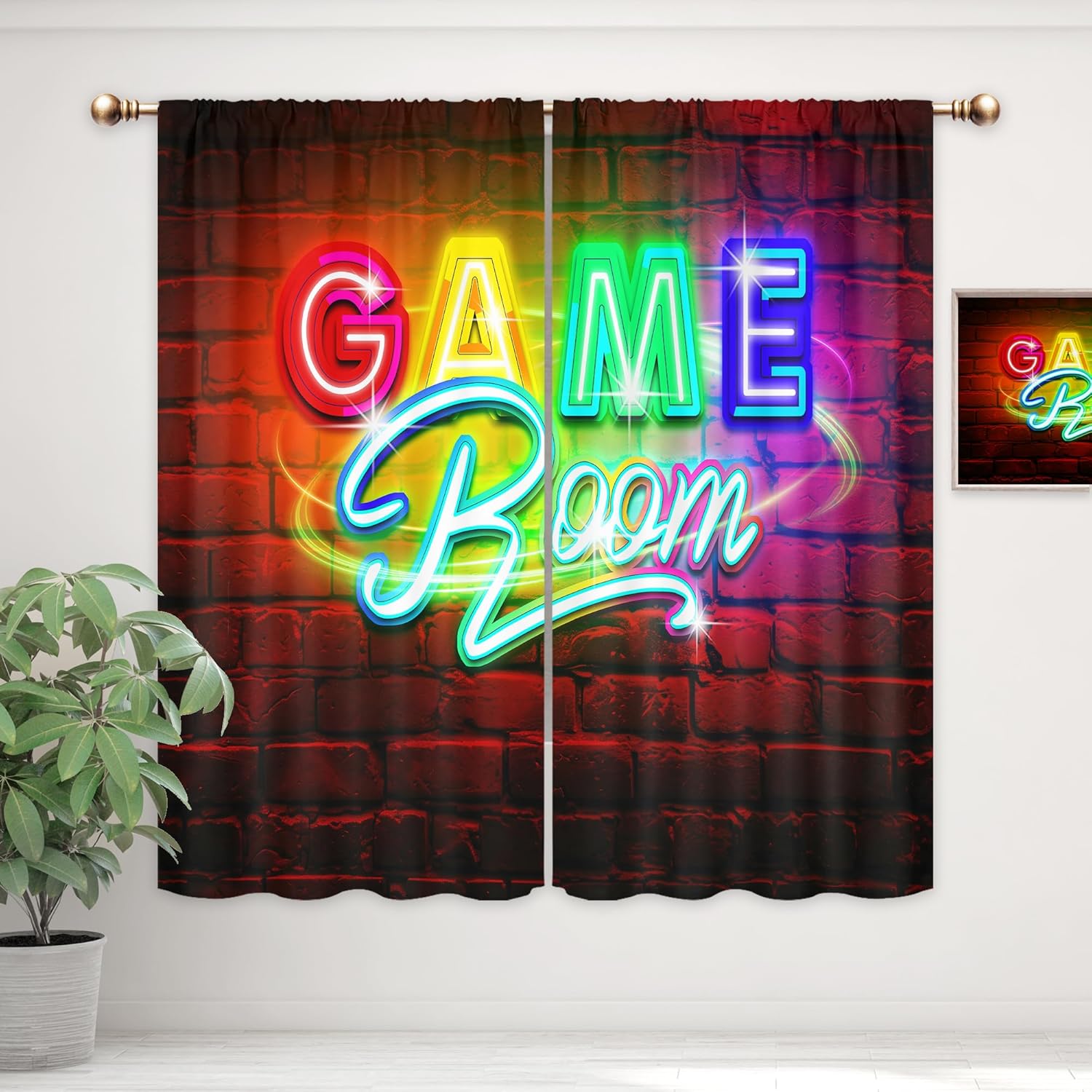 Neon Gaming Gordijnen, Rod Poc - Home Decor Youtube Videos recensie en prijs