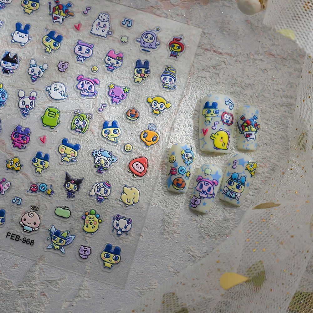 Tamagotchi Cartoon 3D Reliëf N - Home Decor Sticker recensie en prijs