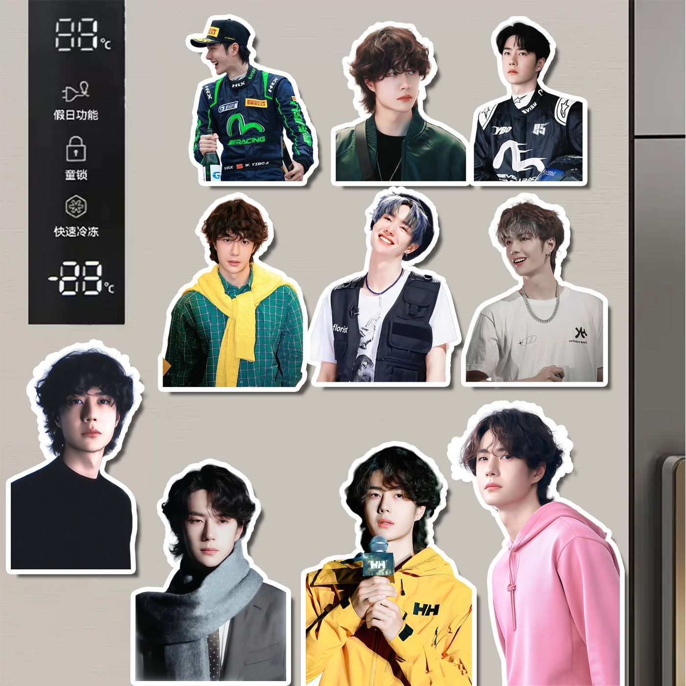 Wang Yibo koelkast sticker mag - Home Decor Sticker recensie en prijs