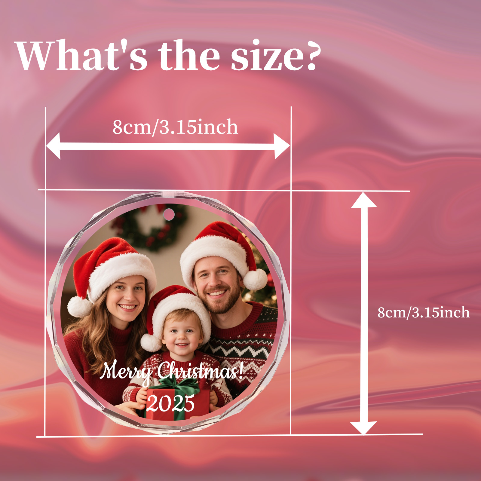 Aangepaste kerstfoto ornament, - Home Decor Xmas Tree recensie en prijs