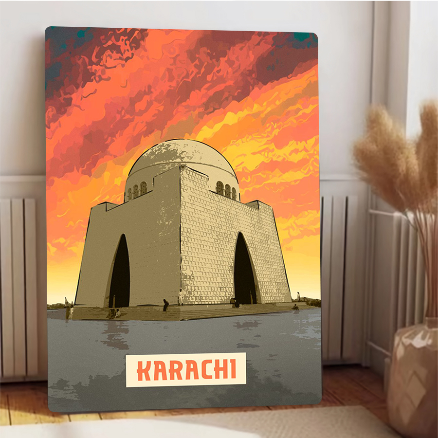 Karachi Pakistan Landmark inge - Home Decor Karachi recensie en prijs