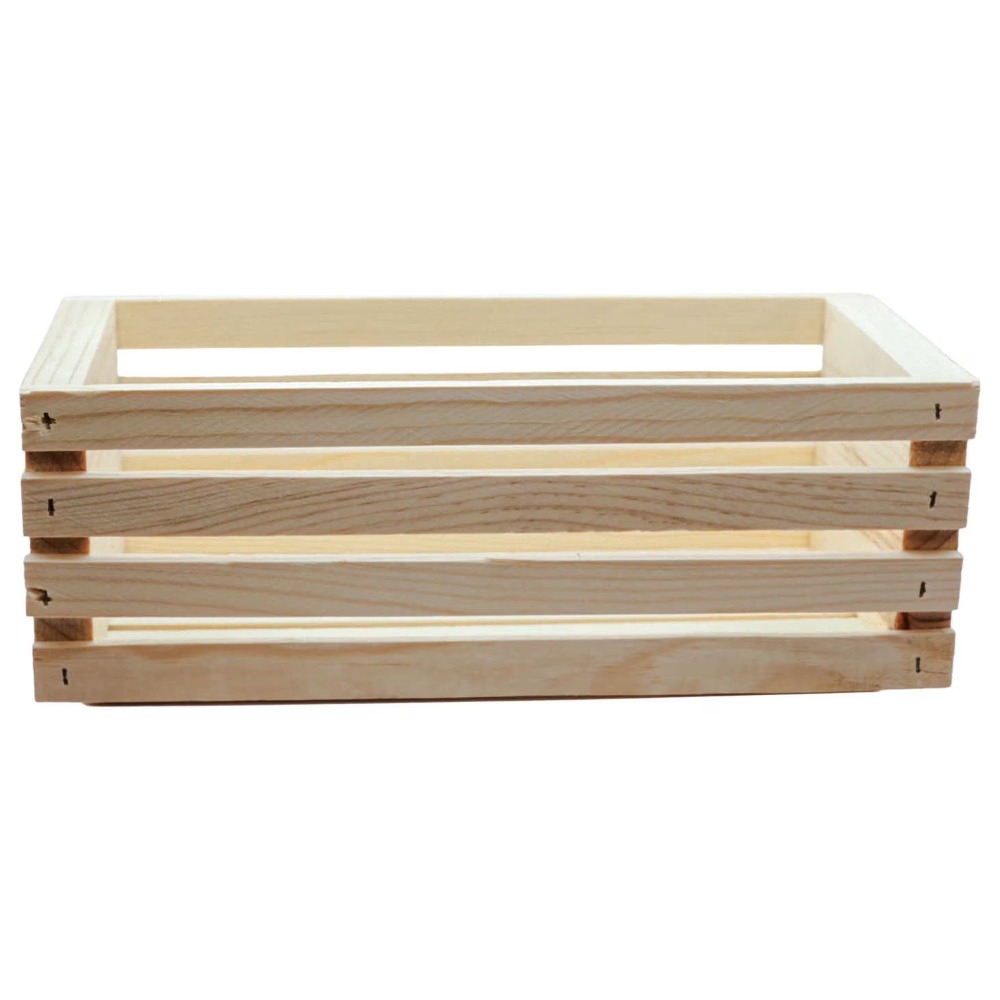Onvoltooide houten opbergkist  - Home Decor Organizer recensie en prijs