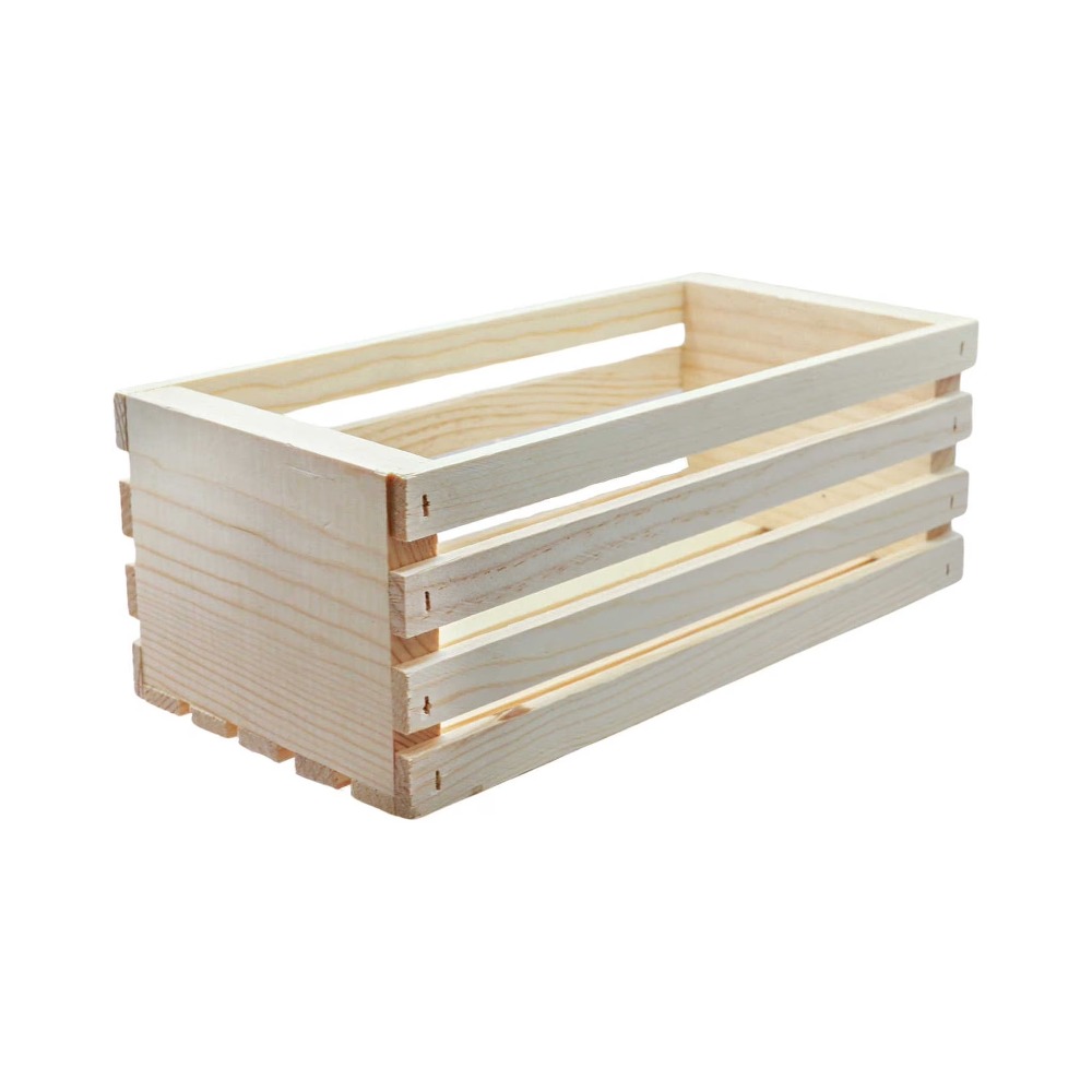 Onvoltooide houten opbergkist  - Home Decor Organizer recensie en prijs