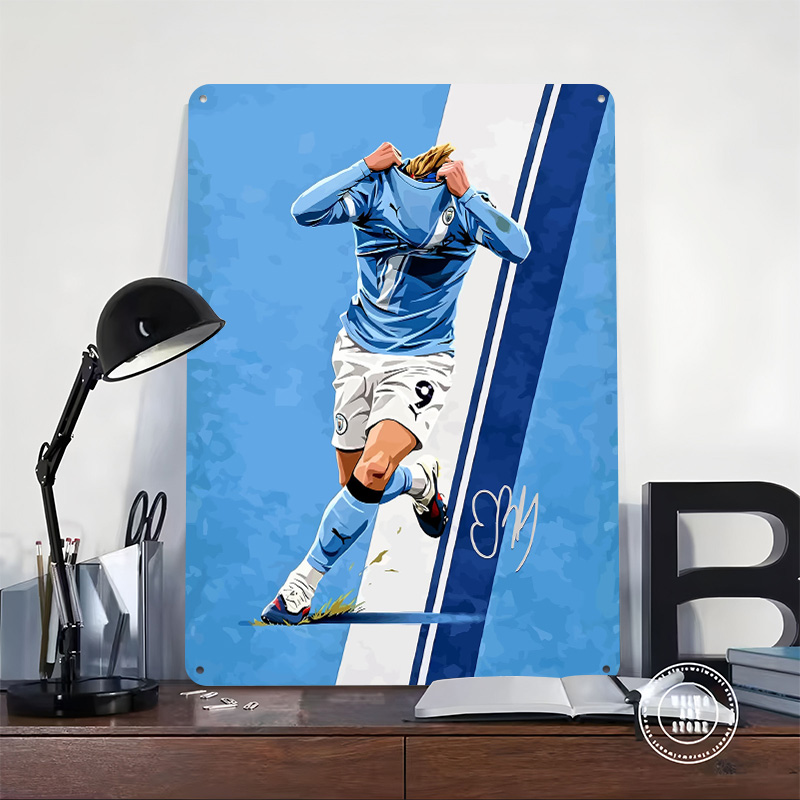 Haaland9 Voetbal Vector Afdruk - Home Decor Vector recensie en prijs