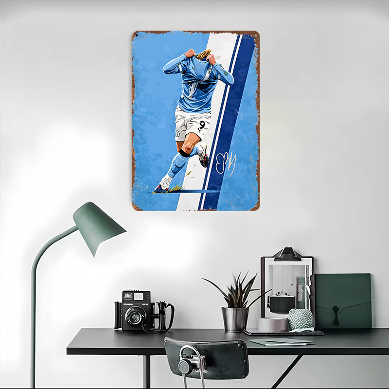 Haaland9 Voetbal Vector Afdruk - Home Decor Vector recensie en prijs
