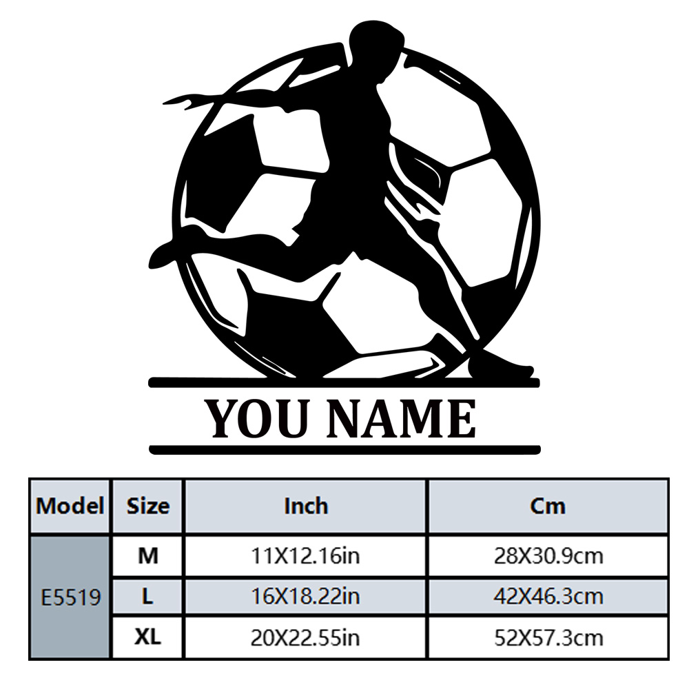 1PC Mode Voetbal Aangepaste Te - Home Decor Sticker recensie en prijs