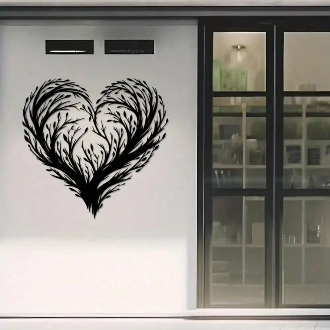 Hartvormig bladvormig metalen  - Home Decor Wall Panels recensie en prijs