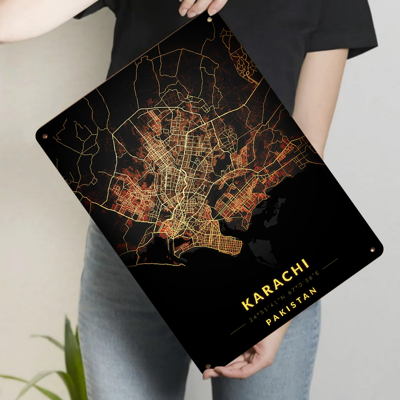Karachi Pakistan stadskaart me - Home Decor Karachi recensie en prijs