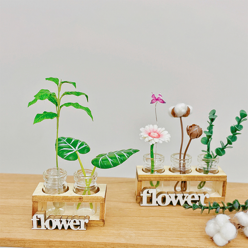 1Set 1:12 Poppenhuis Miniatuur - Home Decor Vase With Flowers recensie en prijs