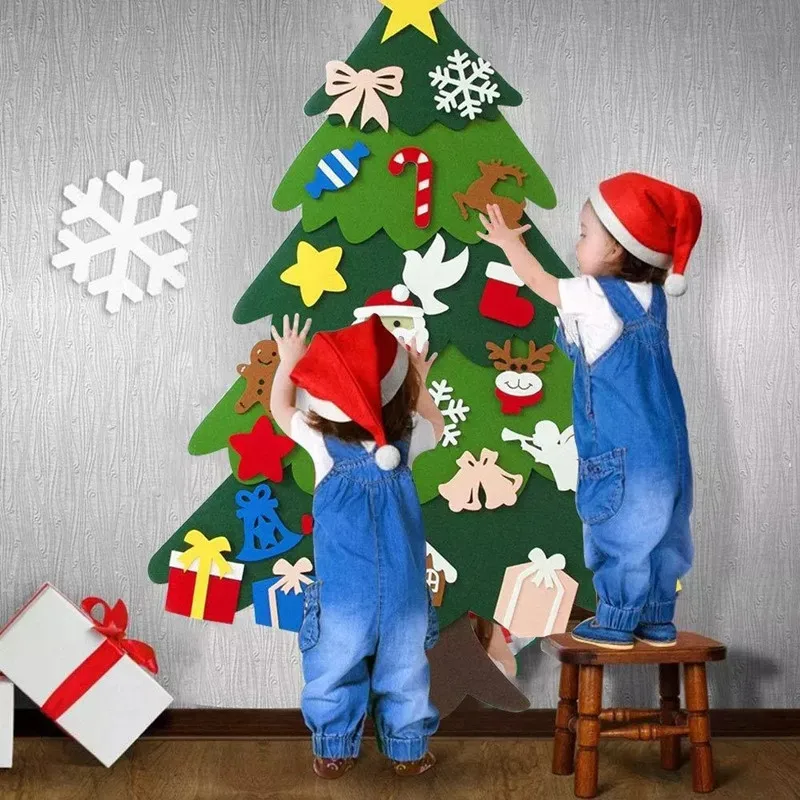Kids Diy Vilt Kerstboom Kerst  - Home Decor Xmas Tree recensie en prijs