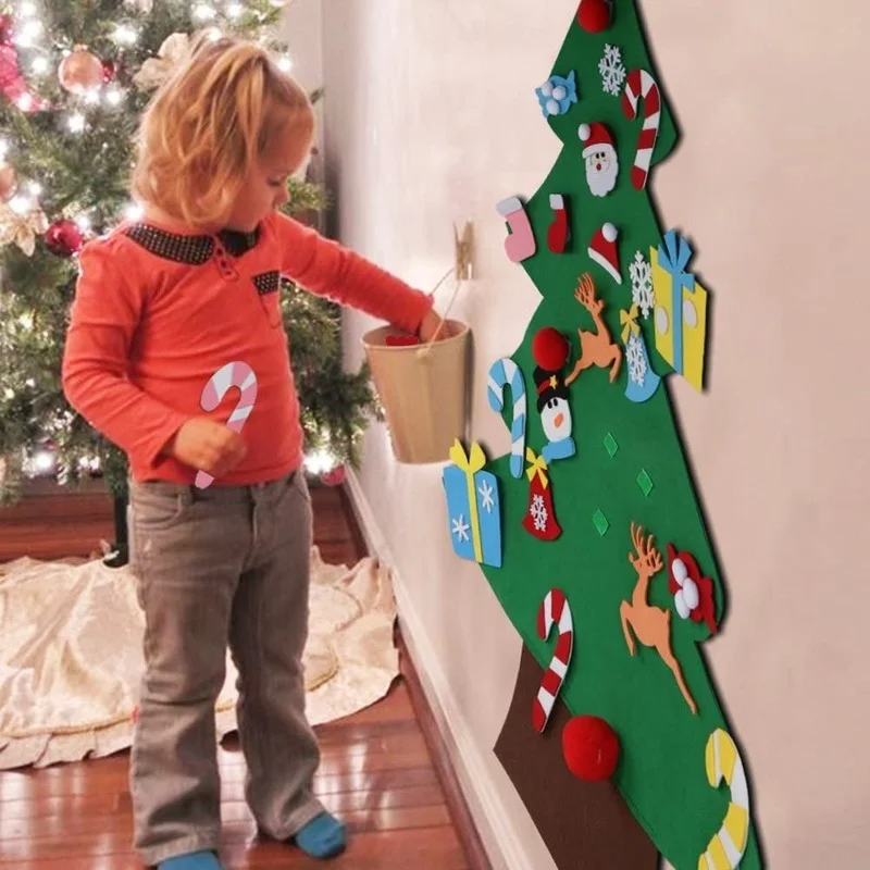Kids Diy Vilt Kerstboom Kerst  - Home Decor Xmas Tree recensie en prijs