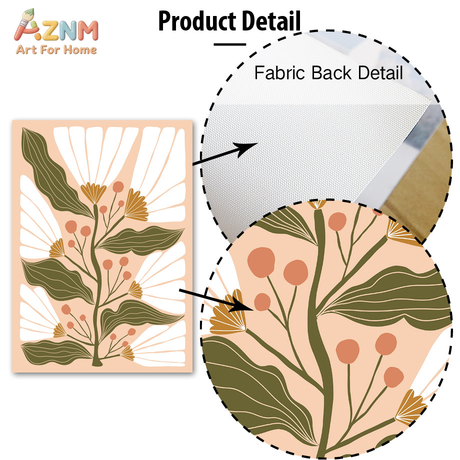 AZNM Boho Bloemen Canvas Wandk - Home Decor Vase With Flowers recensie en prijs