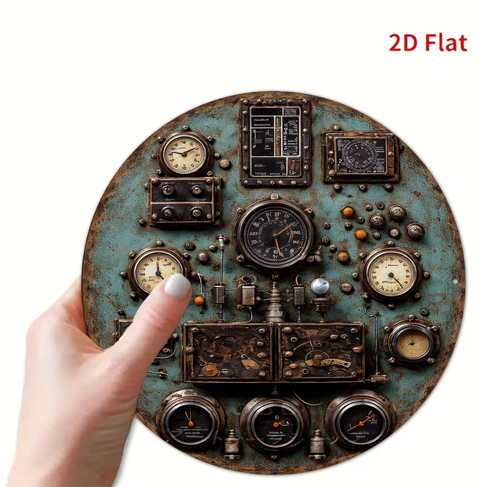 2D Platte Retro Dashboard Rond - Home Decor Wall Panels recensie en prijs
