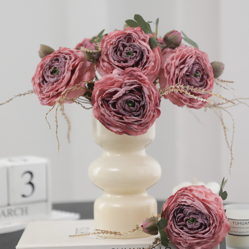 Zijden bloem realistisch ontwe - Home Decor Design Ideas recensie en prijs