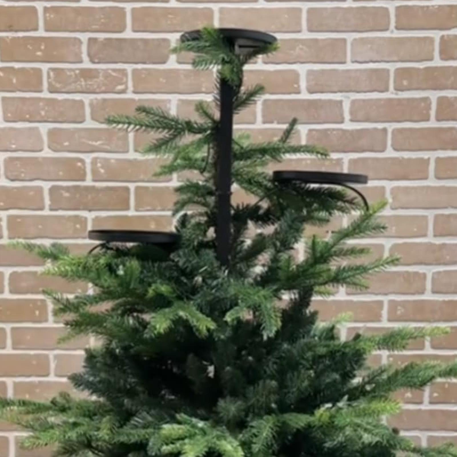 Metaal Zwart Triple Tree Toppe - Home Decor Xmas Tree recensie en prijs
