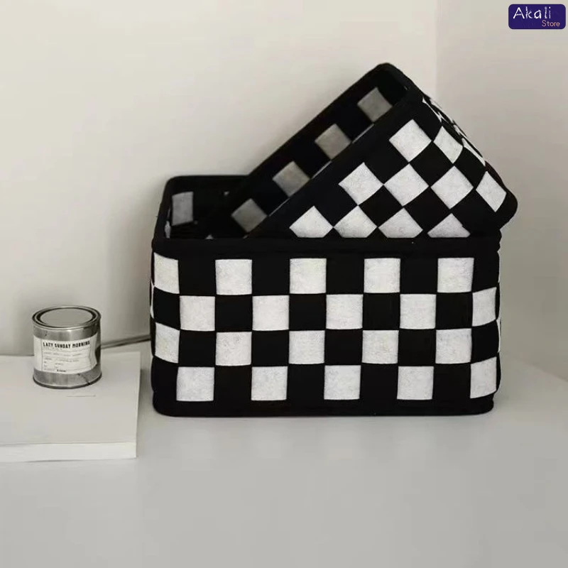 2026 Zwart-wit geruite opbergm - Home Decor Organizer recensie en prijs