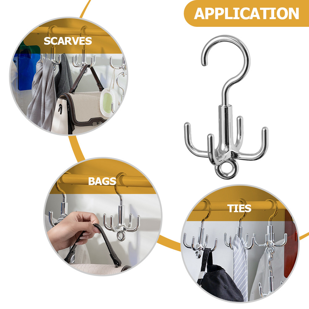 Draaibare kledinghaak met 4 kl - Home Decor Organizer recensie en prijs