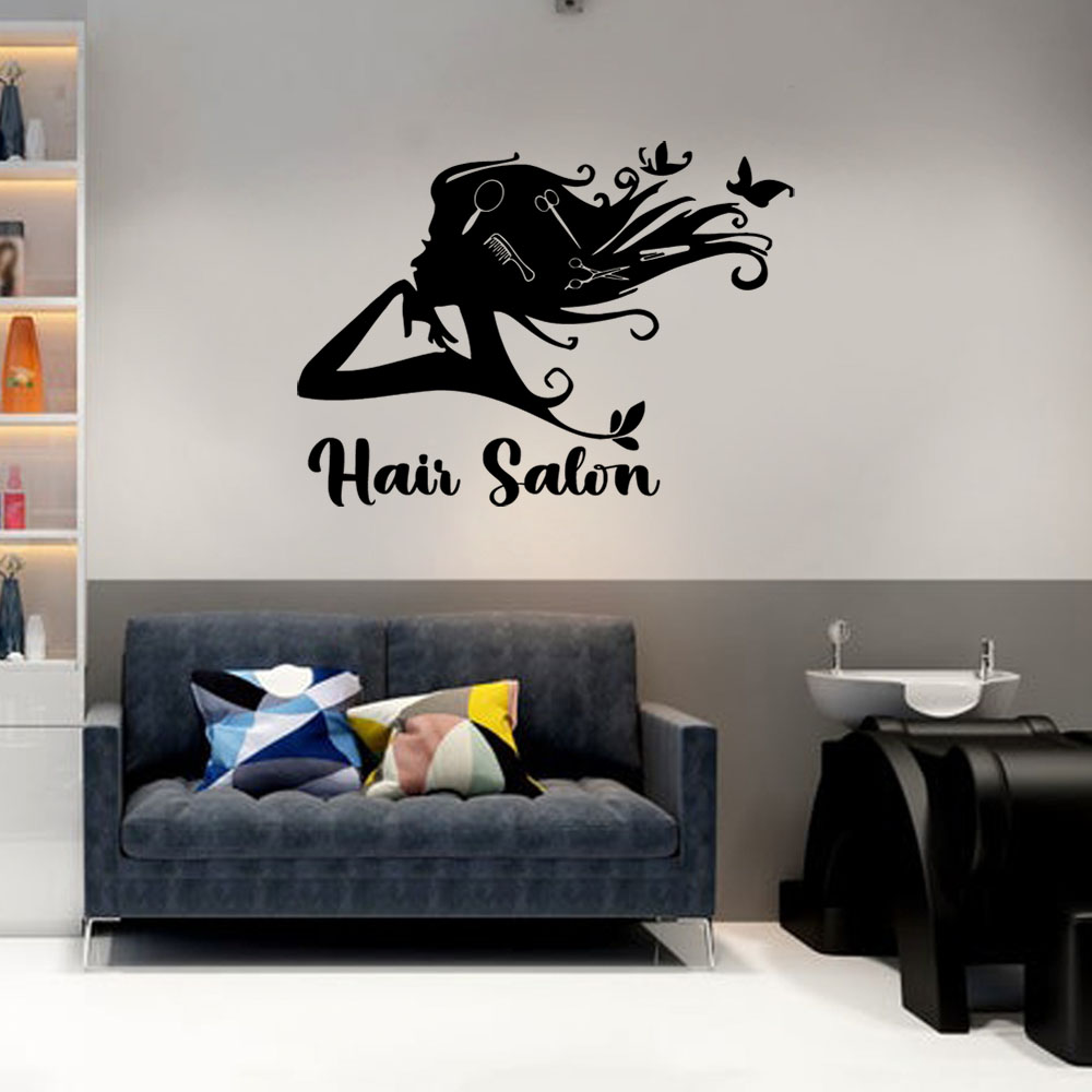 1PC Kleurrijke kapperswerkplaa - Home Decor Sticker recensie en prijs